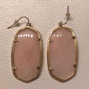 Kendra Scott Danielle Earrings in Rose Quartz